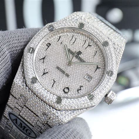 replica iced out audemar|genuine audemars piguet.